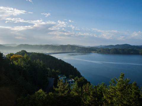 Asia Lakeside Hotel Jinju Bagian luar foto